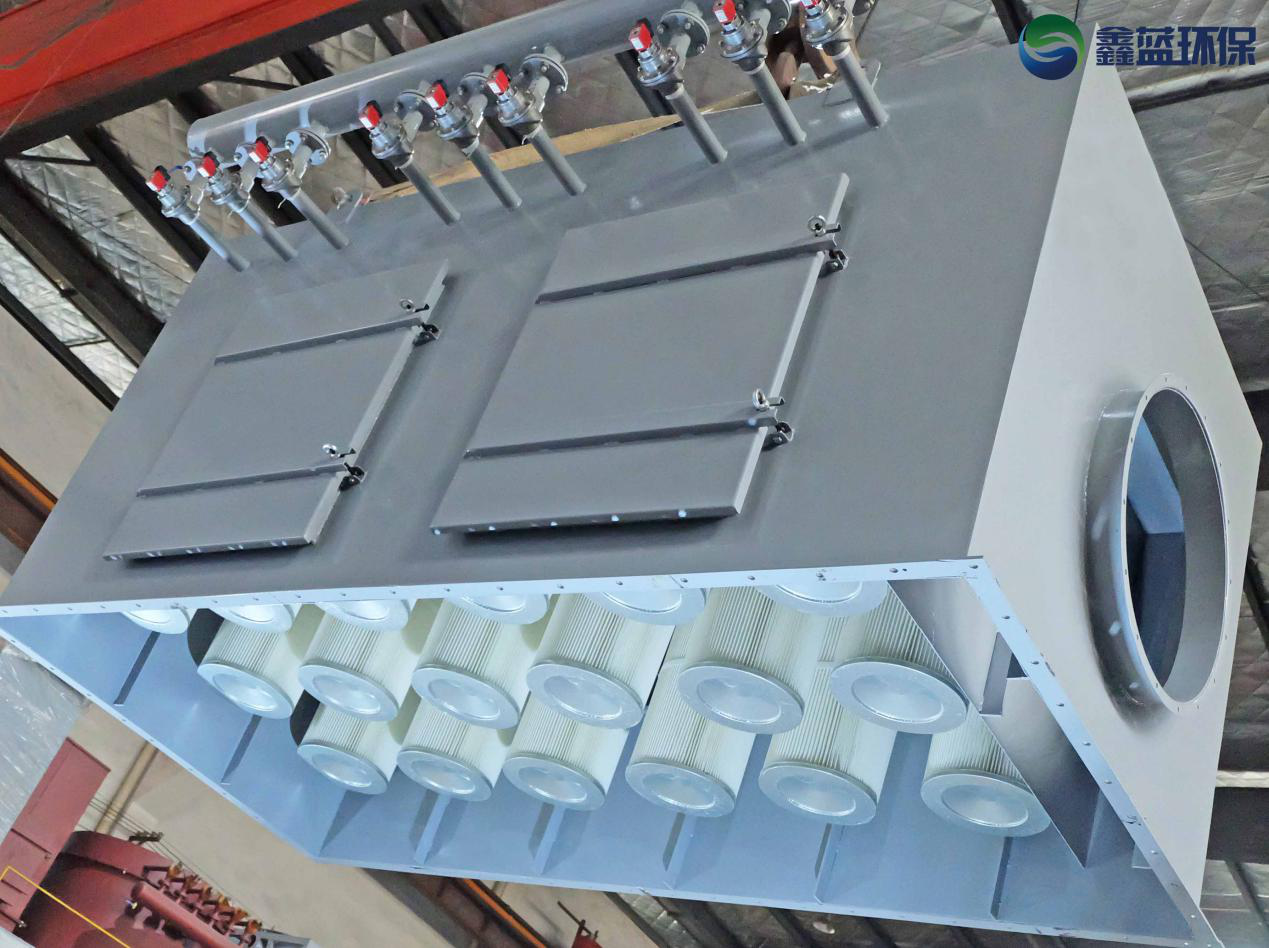 濾筒除塵器(脈沖)結(jié)構(gòu)圖 濾筒除塵器(脈沖)結(jié)構(gòu)圖