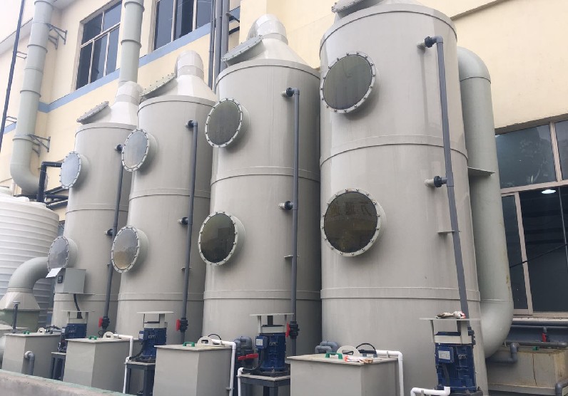 電子廠(chǎng)廢氣治理噴淋塔